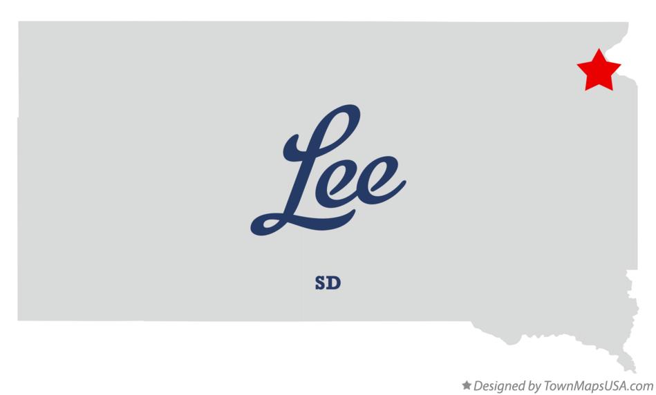 Map of Lee South Dakota SD