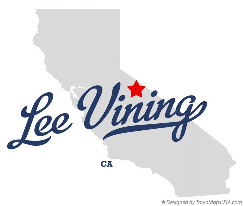 Map of Lee Vining California CA