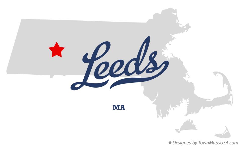 Map of Leeds Massachusetts MA