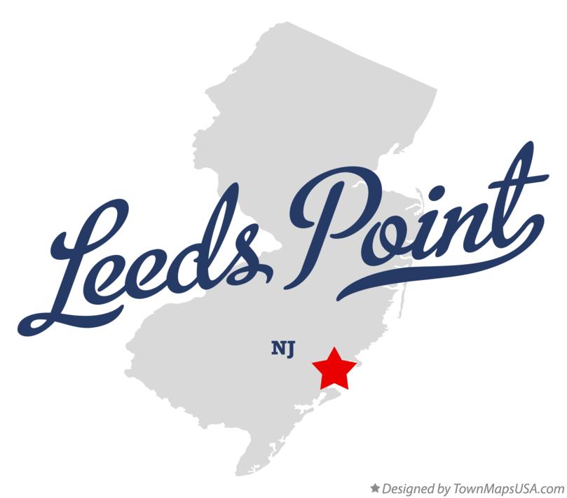Map of Leeds Point New Jersey NJ