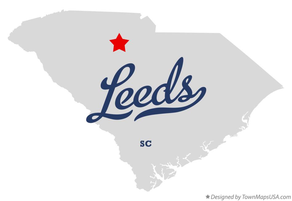 Map of Leeds South Carolina SC
