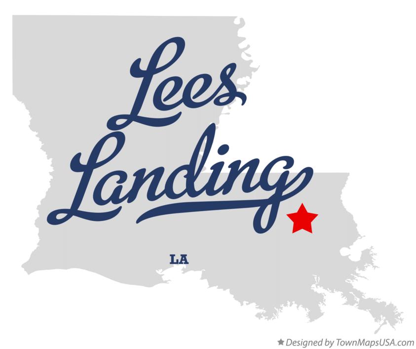Map of Lees Landing Louisiana LA