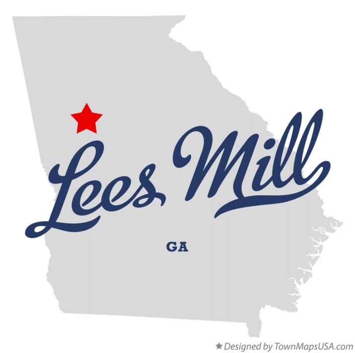 Map of Lees Mill Georgia GA