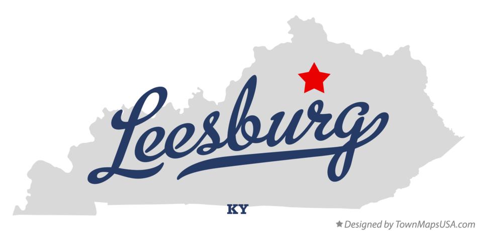 Map of Leesburg Kentucky KY