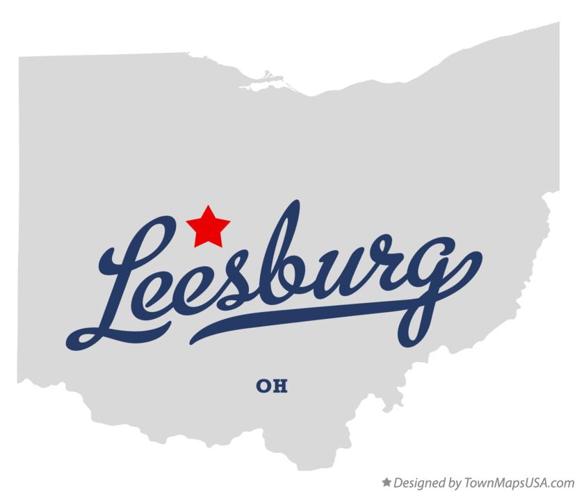 Map of Leesburg Ohio OH