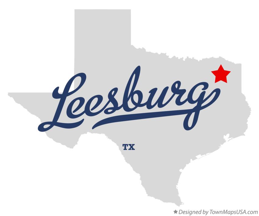 Map of Leesburg Texas TX