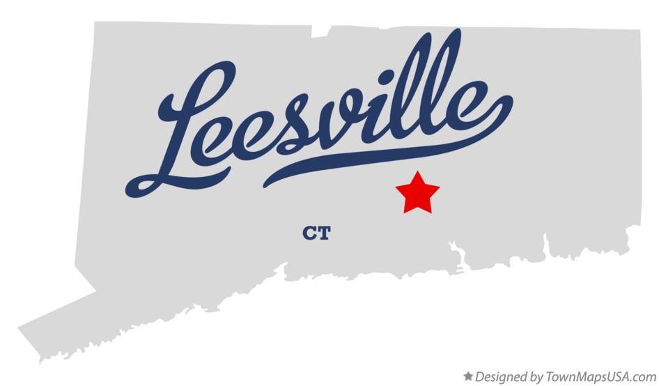 Map of Leesville Connecticut CT