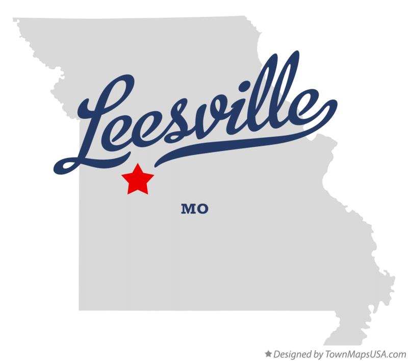 Map of Leesville Missouri MO
