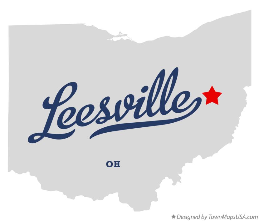 Map of Leesville Ohio OH