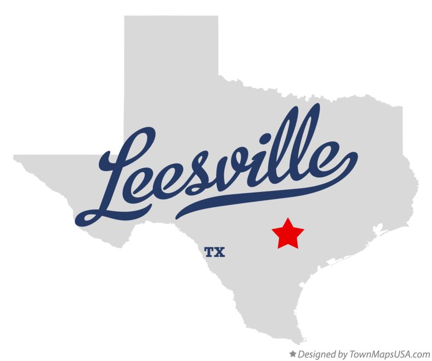 Map of Leesville Texas TX
