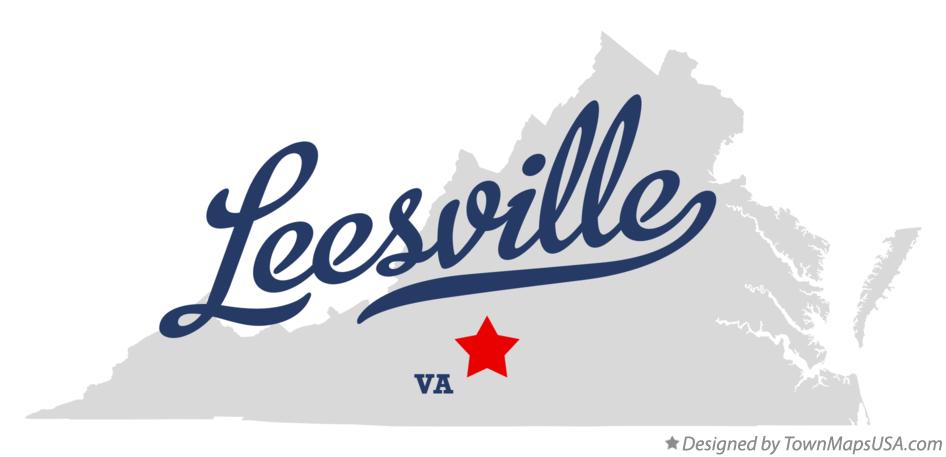 Map of Leesville Virginia VA