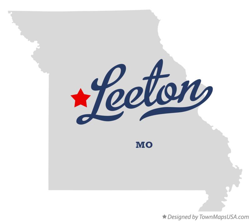 Map of Leeton Missouri MO