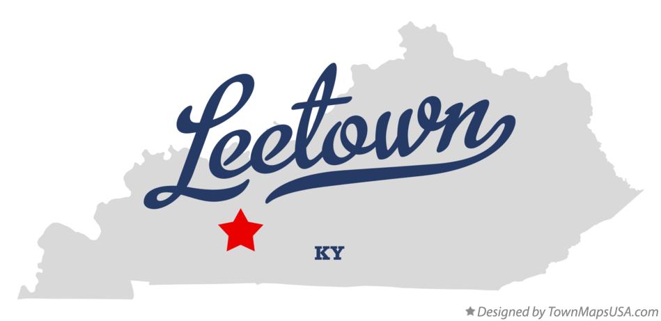 Map of Leetown Kentucky KY