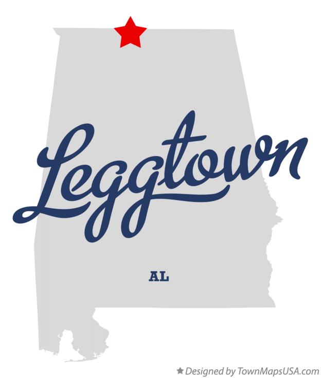 Map of Leggtown Alabama AL