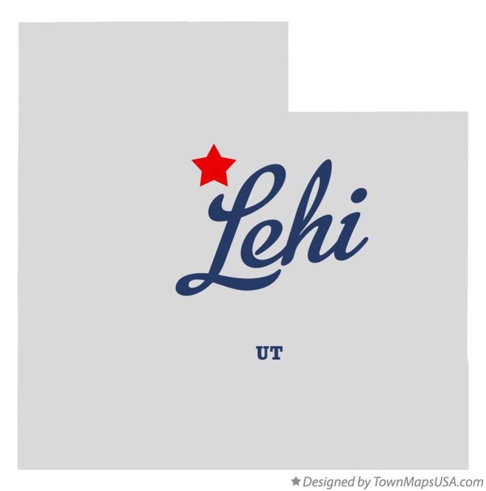 Map of Lehi Utah UT