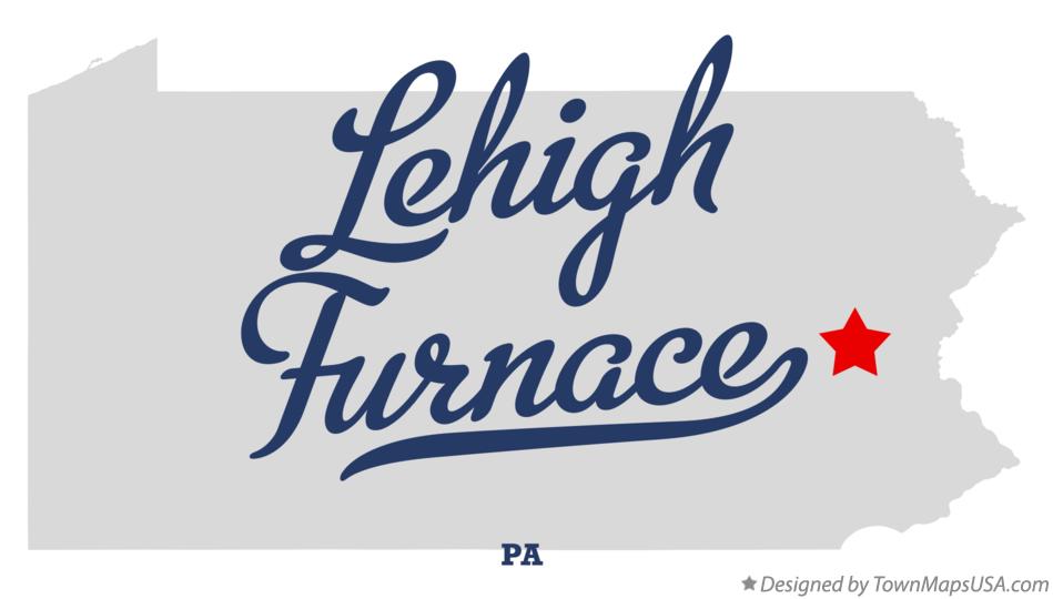 Map of Lehigh Furnace Pennsylvania PA