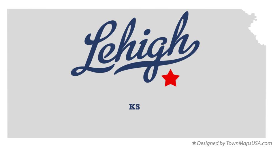 Map of Lehigh Kansas KS