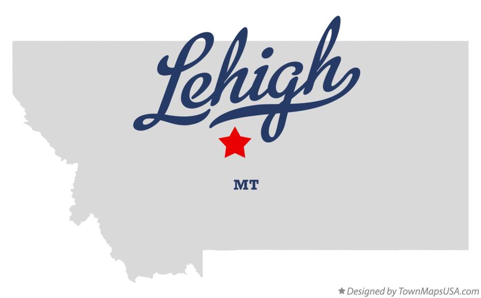 Map of Lehigh Montana MT