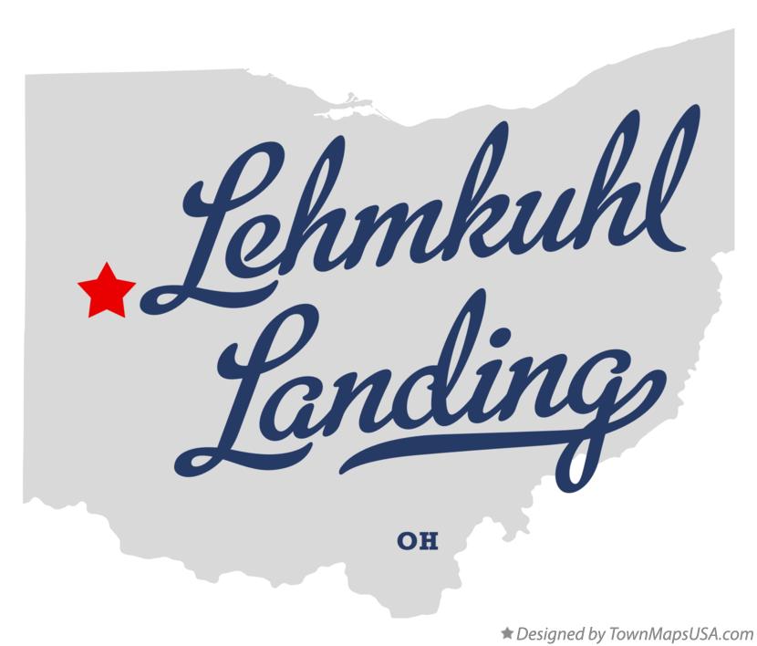 Map of Lehmkuhl Landing Ohio OH