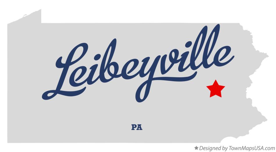 Map of Leibeyville Pennsylvania PA