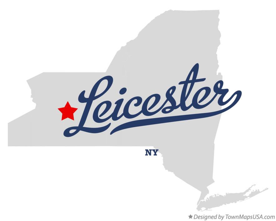 Map of Leicester New York NY