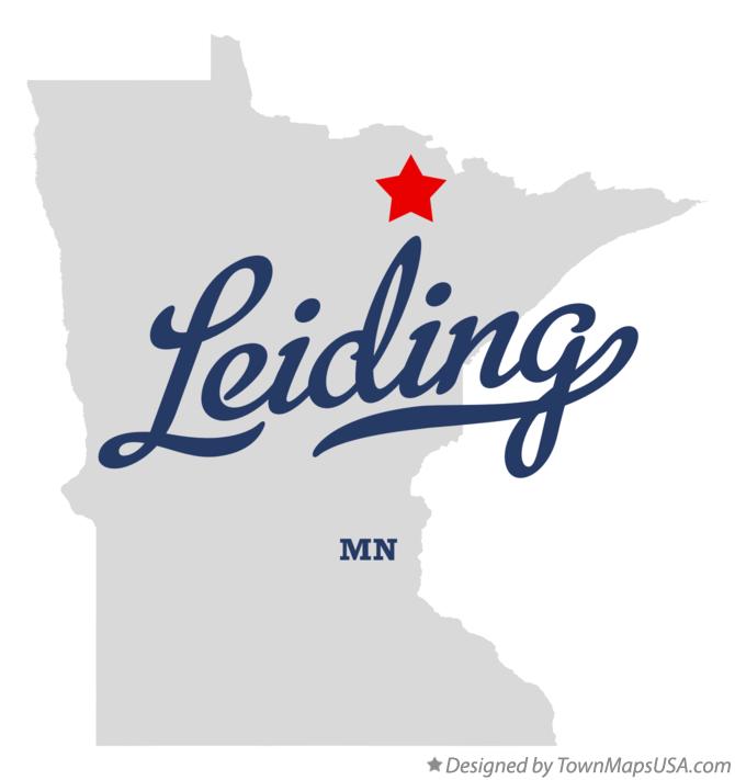 Map of Leiding Minnesota MN