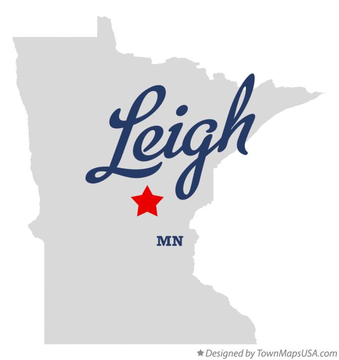 Map of Leigh Minnesota MN