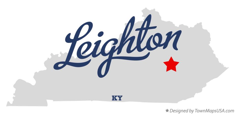 Map of Leighton Kentucky KY