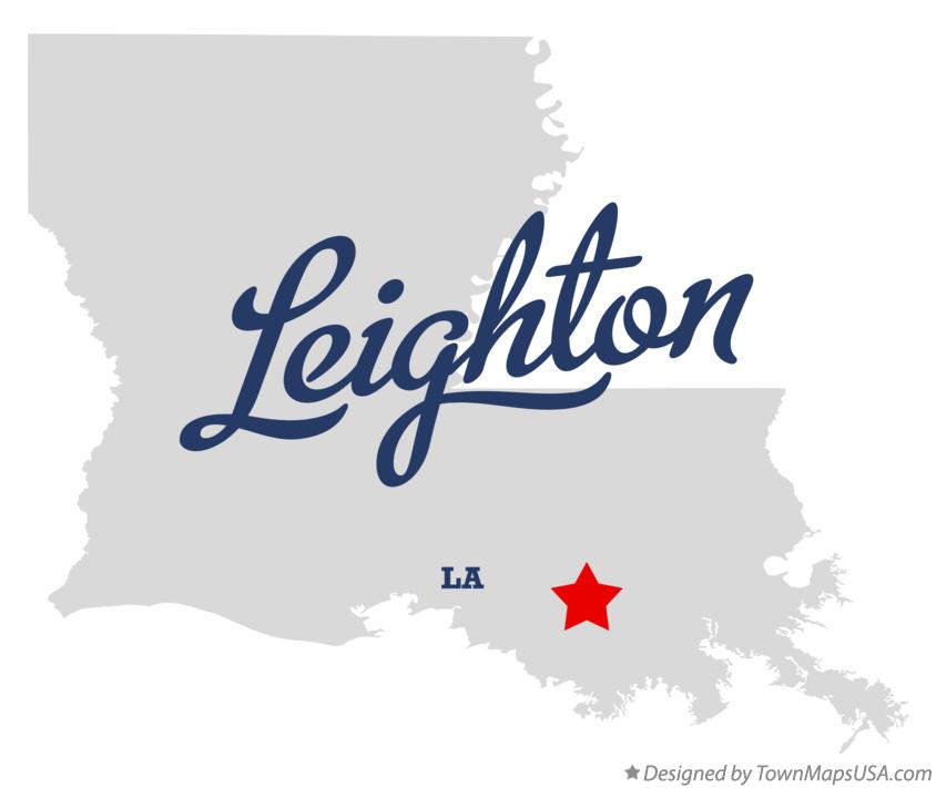 Map of Leighton Louisiana LA