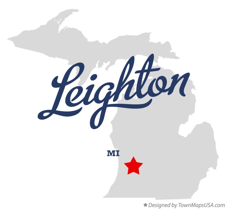 Map of Leighton Michigan MI