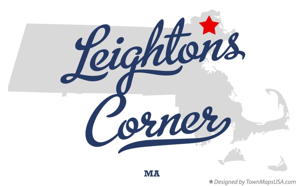 Map of Leightons Corner Massachusetts MA