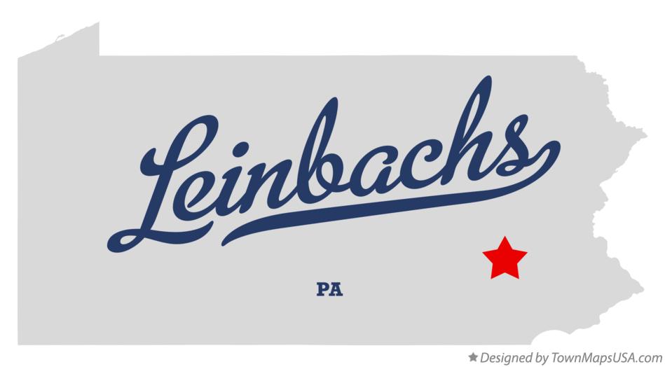 Map of Leinbachs Pennsylvania PA