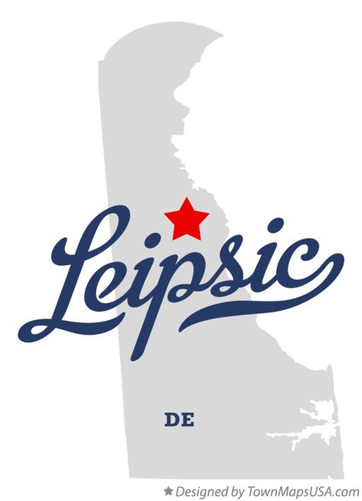 Map of Leipsic Delaware DE