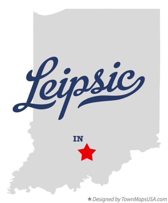 Map of Leipsic Indiana IN