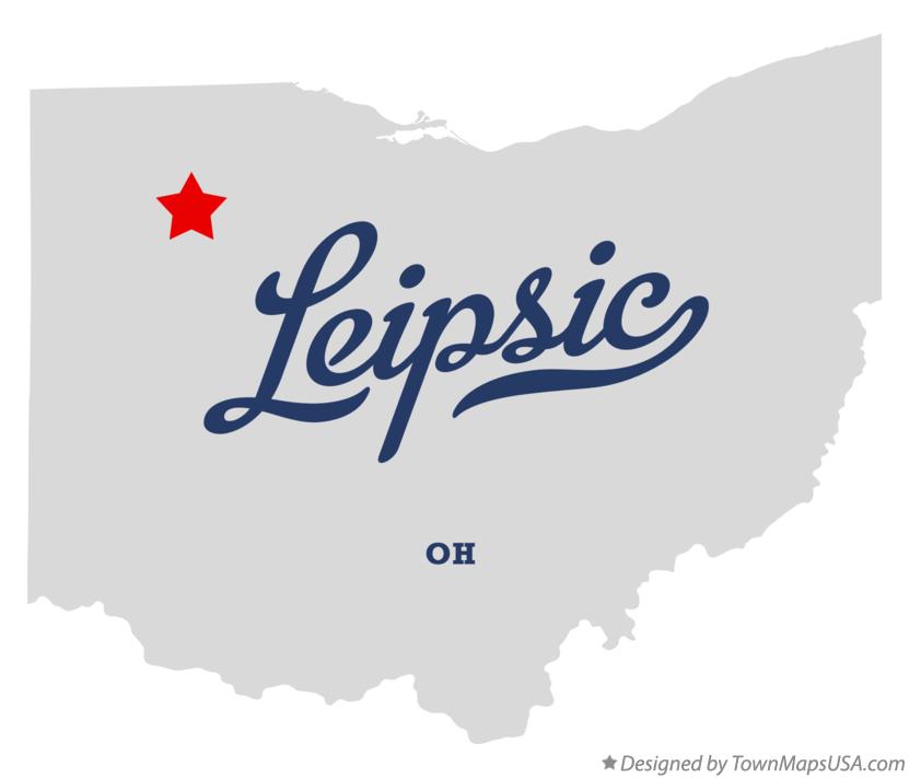 Map of Leipsic Ohio OH