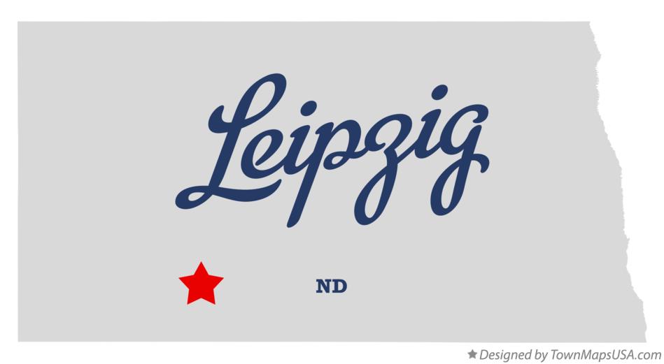 Map of Leipzig North Dakota ND