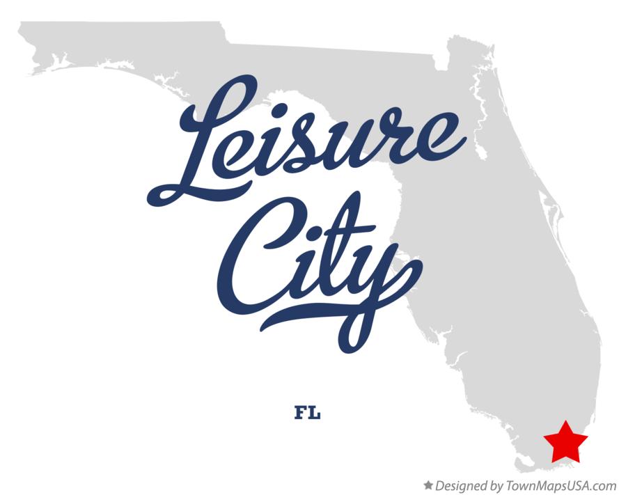 Map of Leisure City Florida FL