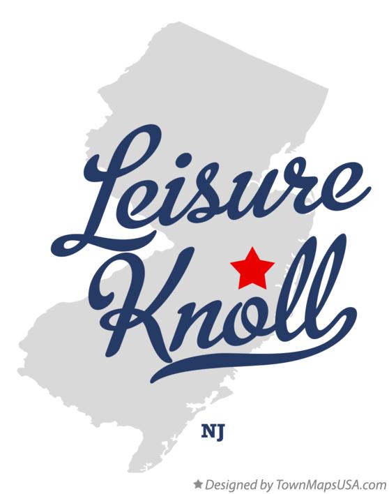 Map of Leisure Knoll New Jersey NJ