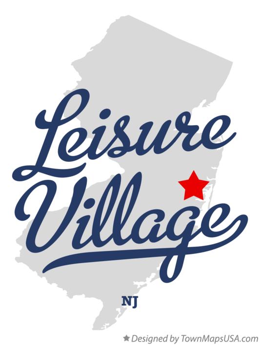 Map of Leisure Village New Jersey NJ