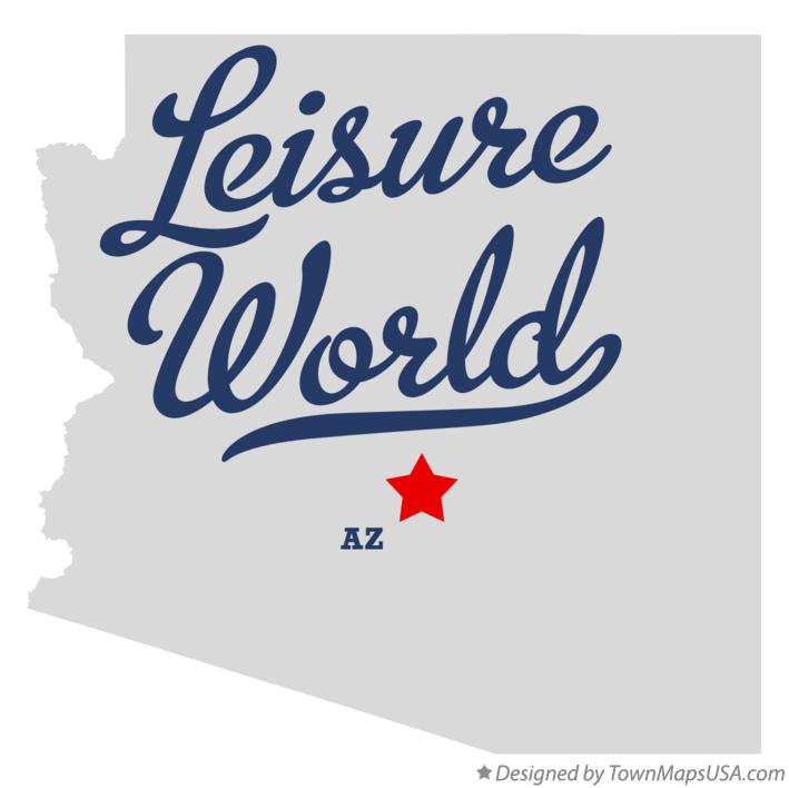 Map of Leisure World Arizona AZ