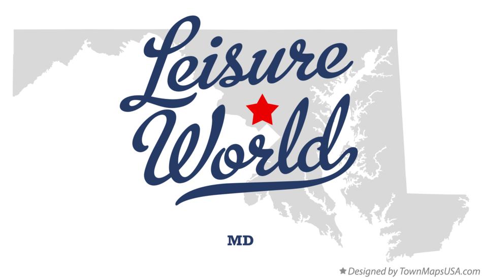 Map of Leisure World Maryland MD