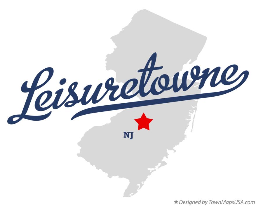 Map of Leisuretowne New Jersey NJ