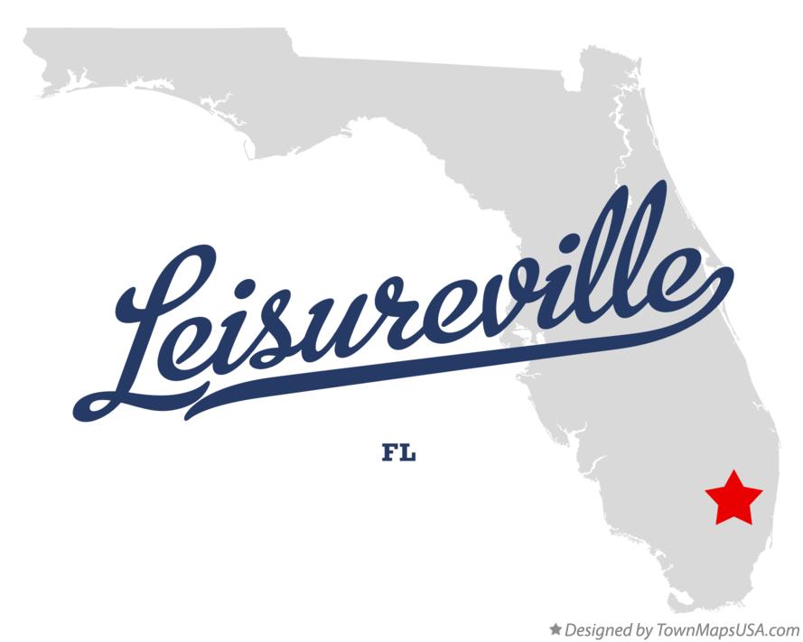 Map of Leisureville Florida FL