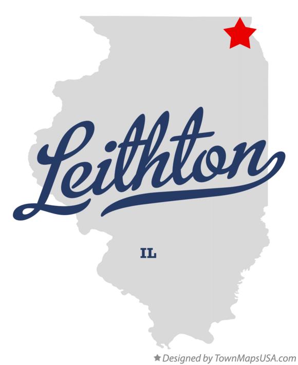 Map of Leithton Illinois IL