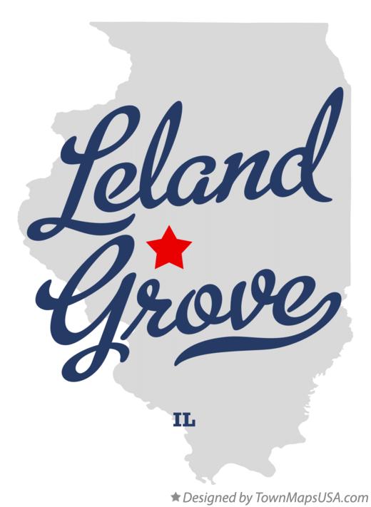 Map of Leland Grove Illinois IL