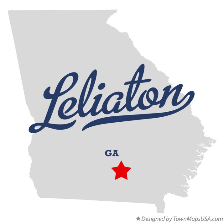 Map of Leliaton Georgia GA