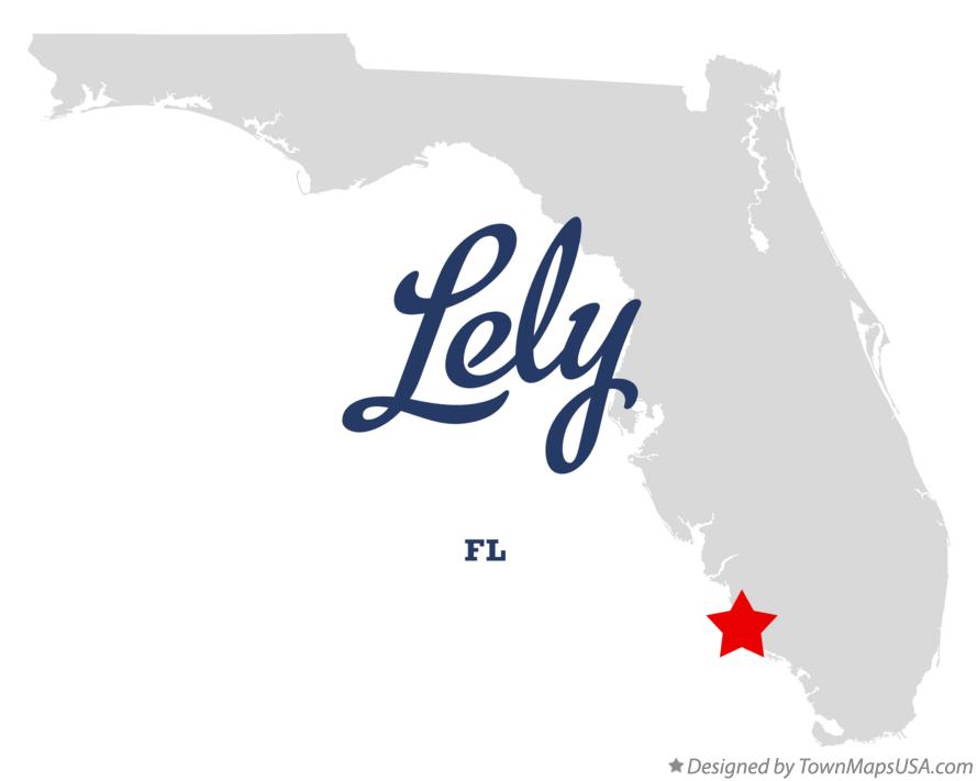 Map of Lely Florida FL