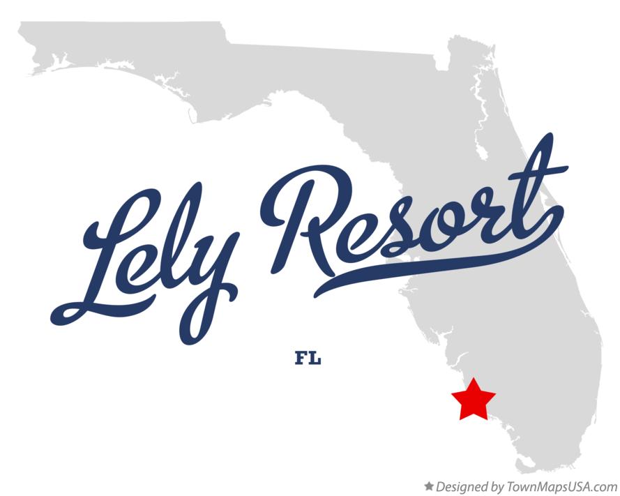 Map of Lely Resort Florida FL