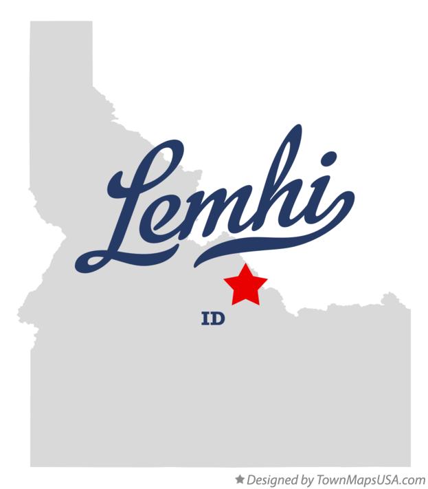 Map of Lemhi Idaho ID