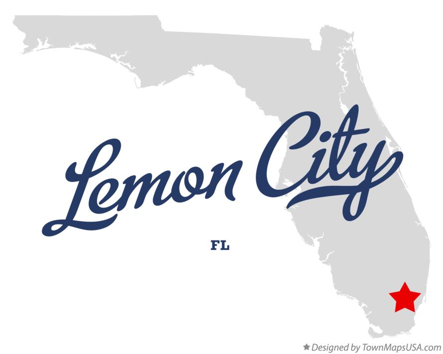 Map of Lemon City Florida FL